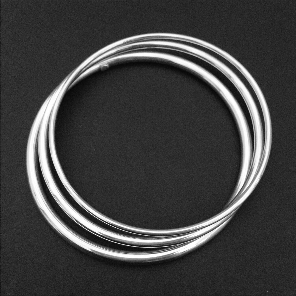Silver Bangle Bracelets - image 2